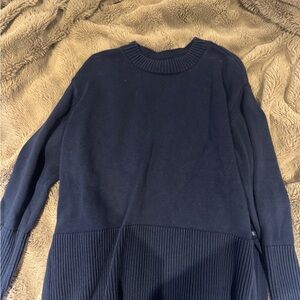 GAP Navy Blue Ribbed Split Hem Sweater